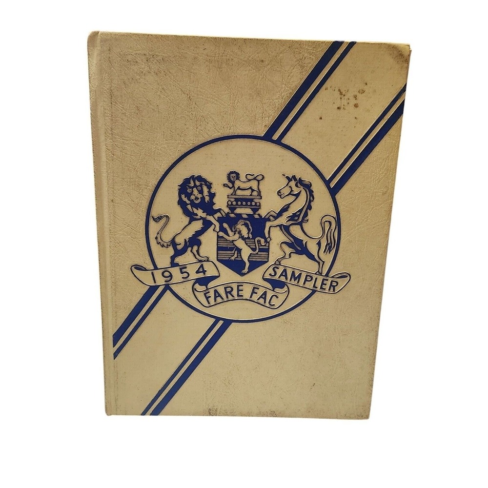 Vintage 1954 Fairfax High‎ School Yearbook Fare Fac Sampler Volume XIX Virginia